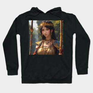 Ancient Turkish Woman Warrior  (ABAKAY) Hoodie